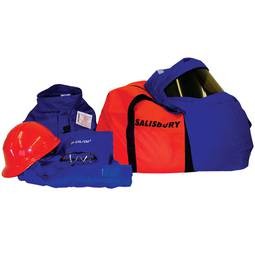 Salisbury Safety Kit 31 Cal Coat Bib Overalls Hood Hard Hat Safety Glasses Storage Bag SK31