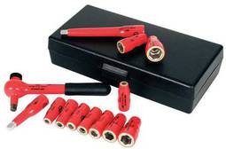 Juego de Herramienta aislada Socket Wrench WIHA 31391 Insulated Tool Set, 13 pc.
